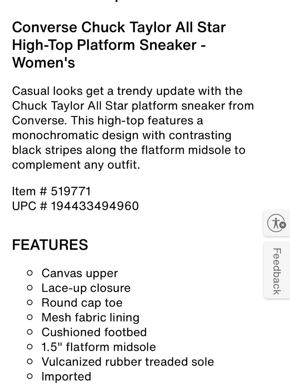 Converse Black and White High-Top Sneakers - Picture 7 of 7